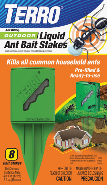 Terro 4 Oz. Outdoor Liquid Ant Bait Stake (8-Pack)