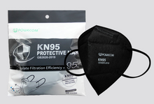 Load image into Gallery viewer, Powecom ® KN95 Face Mask -  10 pack (black)
