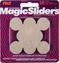 Load image into Gallery viewer, Magic Sliders Oatmeal Self Adhesive Felt Pads - 1 in. - (16-Count)
