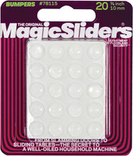 Load image into Gallery viewer, Magic Sliders Round Clear Furniture Bumpers - 3/8 in. - (20-Count)
