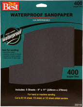 Load image into Gallery viewer, Waterproof Sandpaper Pack 9&quot; x 11&quot;
