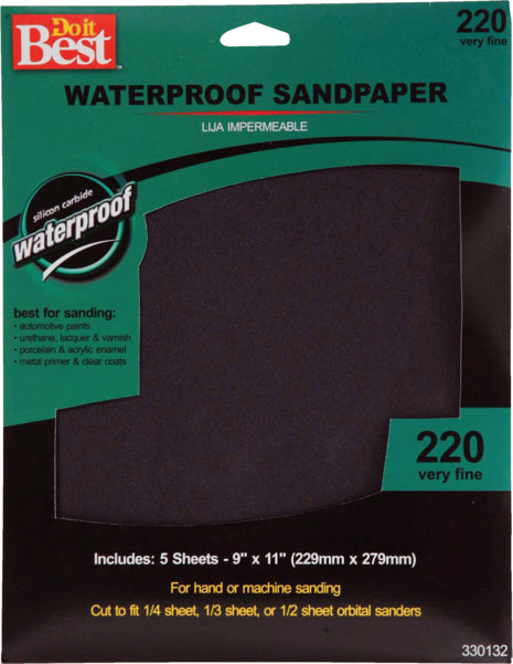 Waterproof Sandpaper Pack 9