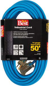 14/3 Industrial Outdoor Extension Cord - Blue