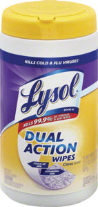 Lysol Dual Action Disinfecting Wipes (75-Count)