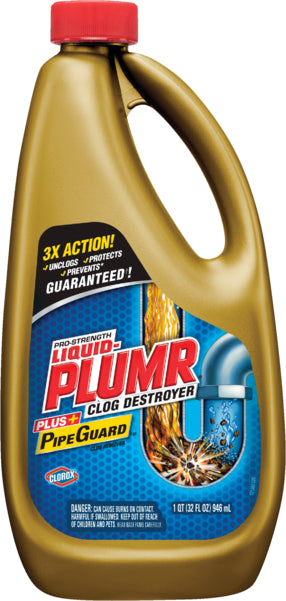 Liquid-Plumr Pro-Strength Clog Destroyer Gel with PipeGuard Liquid