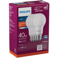 Load image into Gallery viewer, Philips Equivalent Soft White A19 Medium LED Light Bulbs
