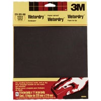 3M Wet/Dry Sandpaper Pack 220, 320, & 400 Grit - 9" x 11" (5-Pack)