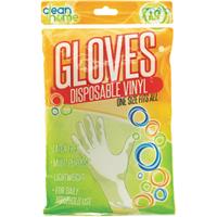 Clean Home Disposable Vinyl Gloves (10-Pack)
