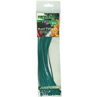 Rapiclip 8 In. Green Plastic Coated Plant Twist Tie (100-Pack)