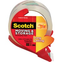 3M Scotch Clear Box Sealing Tape w/dispenser