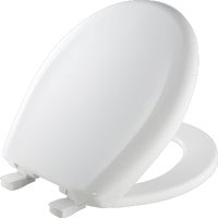 Load image into Gallery viewer, Mayfair Affinity™ Round Toilet Seat Closed Front Sweptback Slow-Close - White Plastic
