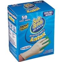 Soft Scrub 1 Size Fits All Latex Disposable Glove