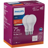 Load image into Gallery viewer, Philips Equivalent Soft White A19 Medium LED Light Bulbs
