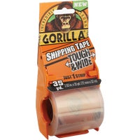 Gorilla Clear Shipping Tape w/dispenser