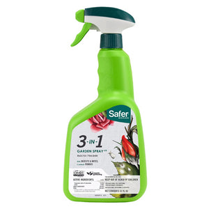 Safer 3-In-1 Ready To Use Trigger Spray Insecticidal Soap w/ Fungicide Insect Killer