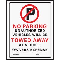 No Parking - Commercial Grade Plastic Sign
