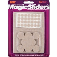 Magic Sliders Felt Pad Assortment Round (102-Count)