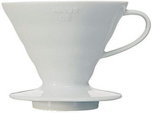 Load image into Gallery viewer, Hario V60 Size 02 Ceramic Pour Over Cone Coffee Maker - White _newUPC
