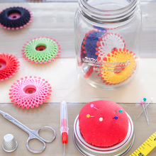 Load image into Gallery viewer, Kikkerland Mason Jar Sewing Kit
