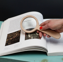 Load image into Gallery viewer, Kikkerland Wood Magnifier
