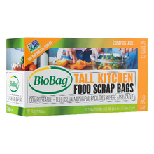 Load image into Gallery viewer, BioBag Tall Kitchen 13 Gallon Food Scrap Bags
