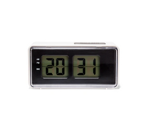Kikkerland Digital Alarm Clock White