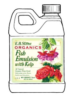 E.B. Stone Organic Liquid Fish Emulsion with Kelp 4-1-1  -  Quart