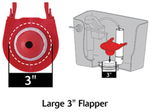 Load image into Gallery viewer, Large 3&quot; Premium Universal Toilet Flapper
